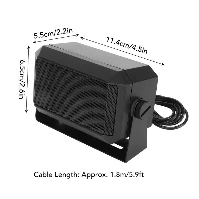 Haut-parleur externe d'autoradio professionnel rectangulaire prise 3.5mm 5W CB