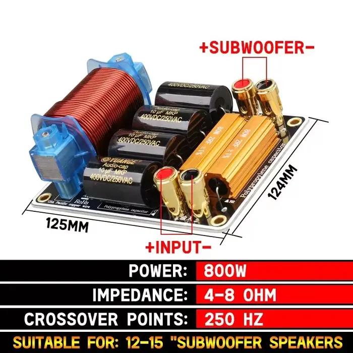 Crossover DJ15/Subwoofer pour haut-parleur 12-15 pouces