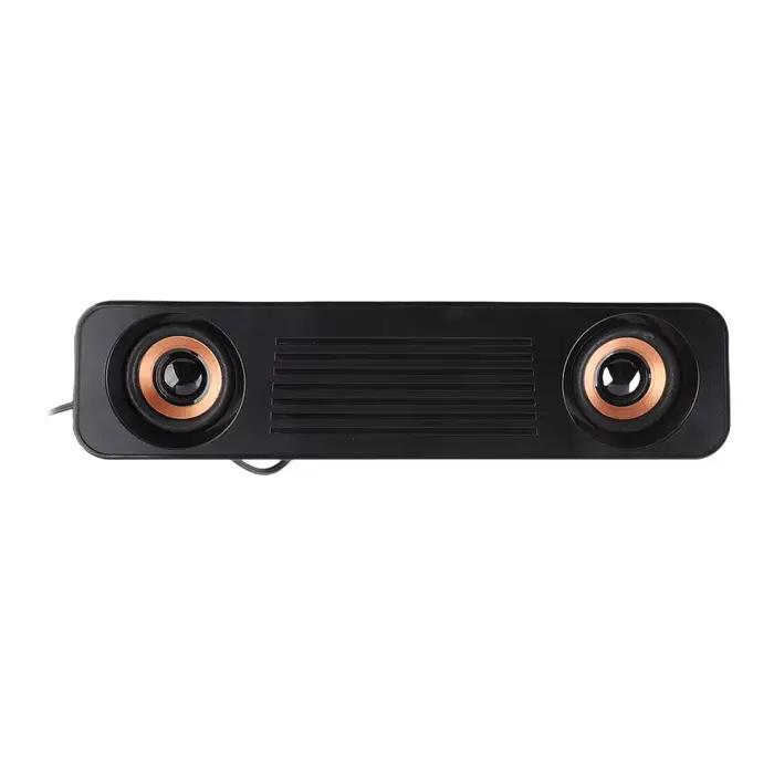 Haut-parleur filaire Hi-Fi caisson de basses stéréo USB 62 haut-parleur de bureau portable long pour TV ordinateur portable 3.5mm expérience audio supérieure