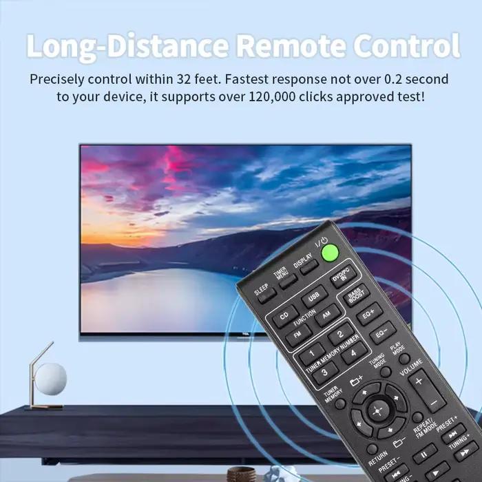 Télécommande RM-AMU184 compatible avec le système Hi-Fi miniature Sony MHC-ECL5 SS-ECL5 HCD-ECL5