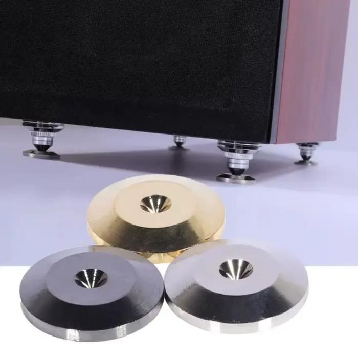 Supports Spike Or Haut-parleur Plaqués Or Pointes Cuivre Isolation Support Base Pad Pieds Haut-parleurs Occasions Spéciales Unisexes Adultes