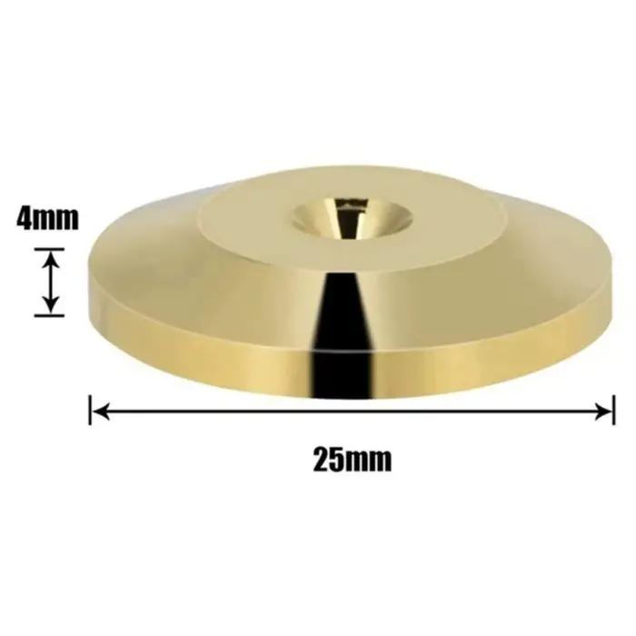 Supports Spike Or Haut-parleur Plaqués Or Pointes Cuivre Isolation Support Base Pad Pieds Haut-parleurs Occasions Spéciales Unisexes Adultes