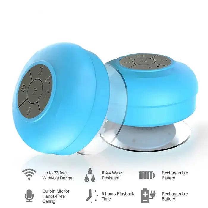 Haut-parleur Bluetooth sans fil étanche pour douche et salle de bain