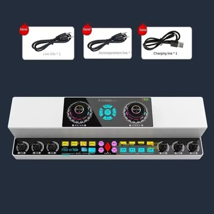 Bgn-y6001 haut-parleur Bluetooth carte son karaoké sans fil intégré intérieur et extérieur danse carrée