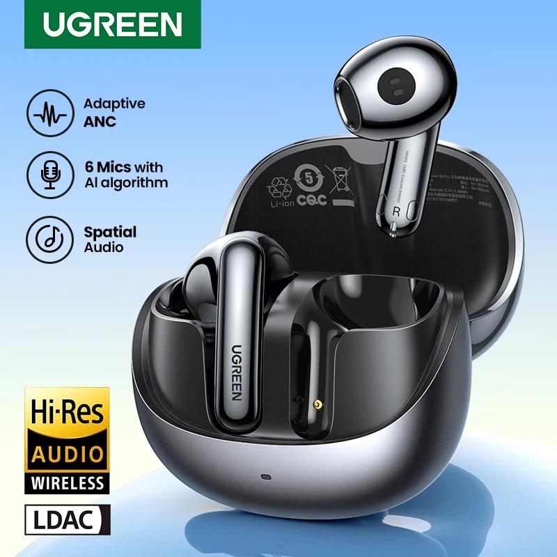 UGREEN ANC semi-ouvert TWS adaptatif actif suppression du bruit écouteurs LDAC haute résolution Audi