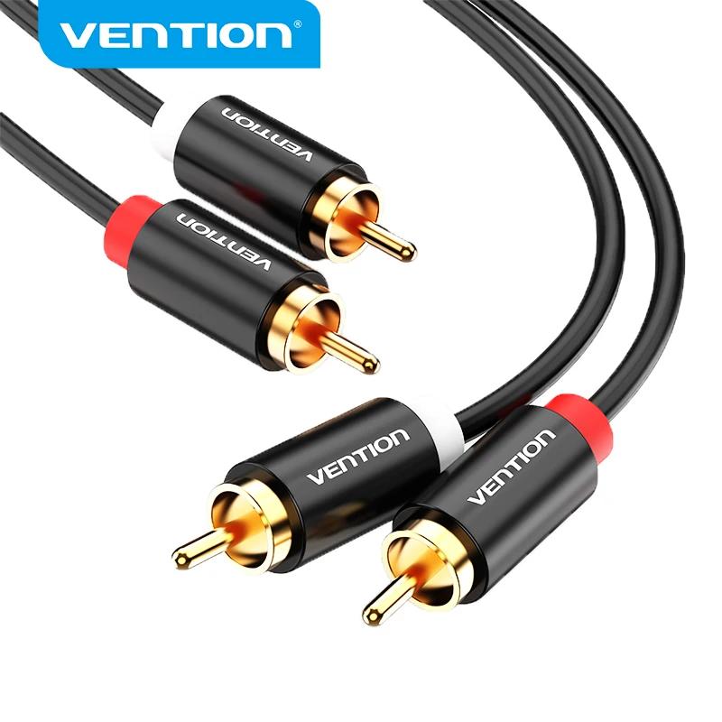 Vention 2RCA à 2 câble RCA HIFI stéréo mâle à mâle câble Audio pour Home cinéma DVD amplificateur TV