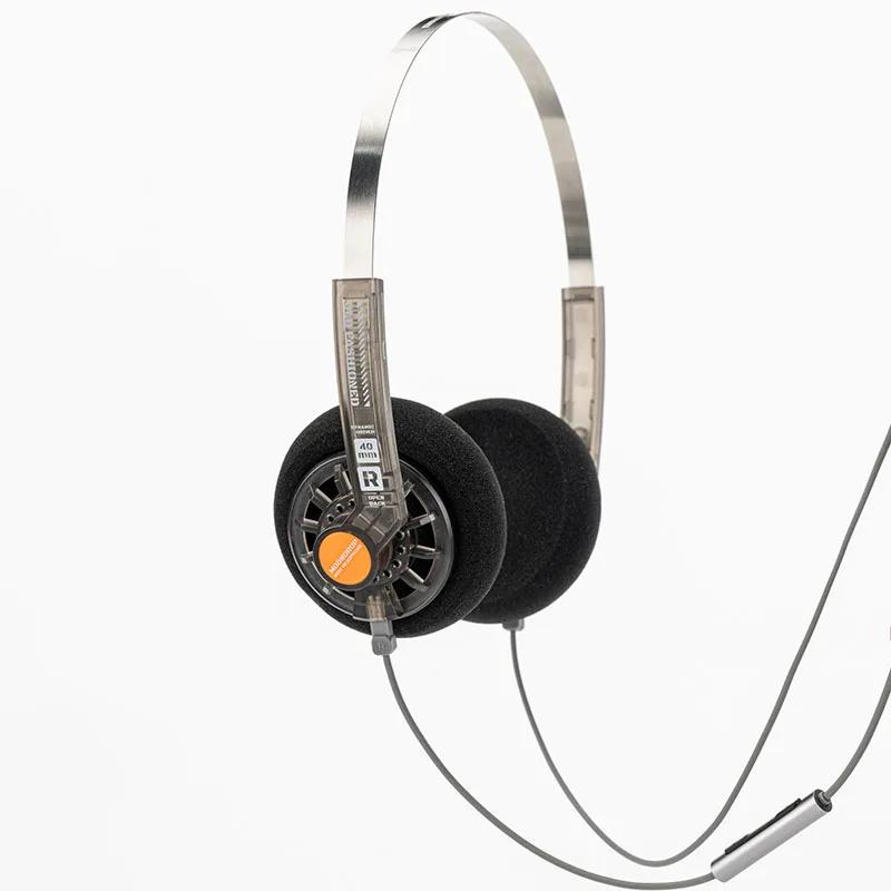 Moondrop Casque Hi-Fi Rétro Ouvert sur l'oreille avec Haut-parleur Dynamique 40 mm, Câble Modulaire